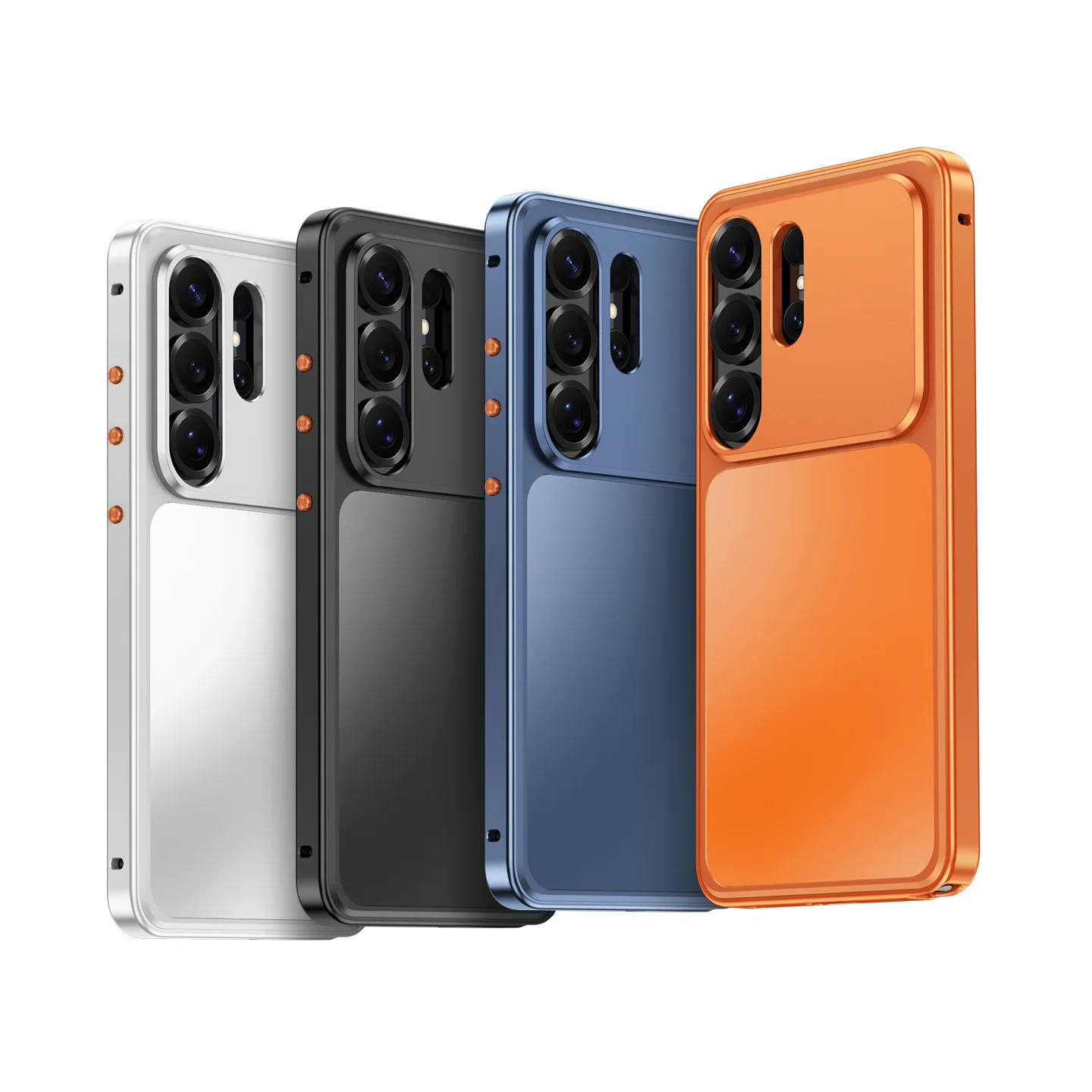 

case for Samsung S26 S25 S24 S23 ultra metal magnetic attraction protective case full coverage Shock Proof Anti-Scratch plain