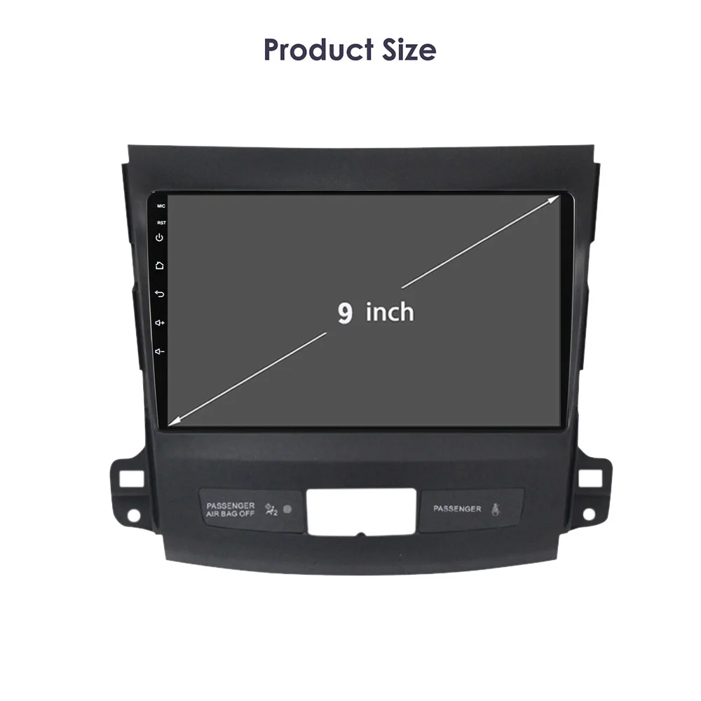 Dla Mitsubishi Outlander 2005-2011 Radio samochodowe Multimedialny odtwarzacz wideo Nawigacja samochodowa Android Car Play Ekran 2 din