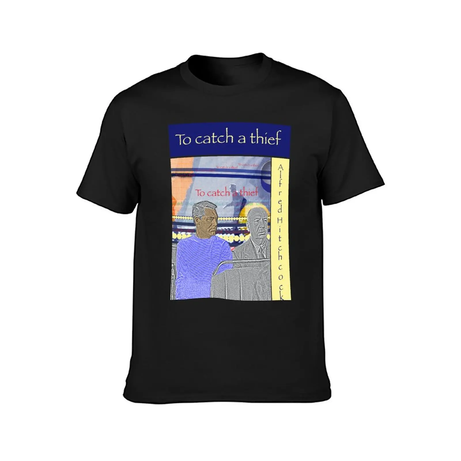 Alfred Hitchcock, To catch a thief collage T-Shirt blacks sports fans anime mens graphic t-shirts anime