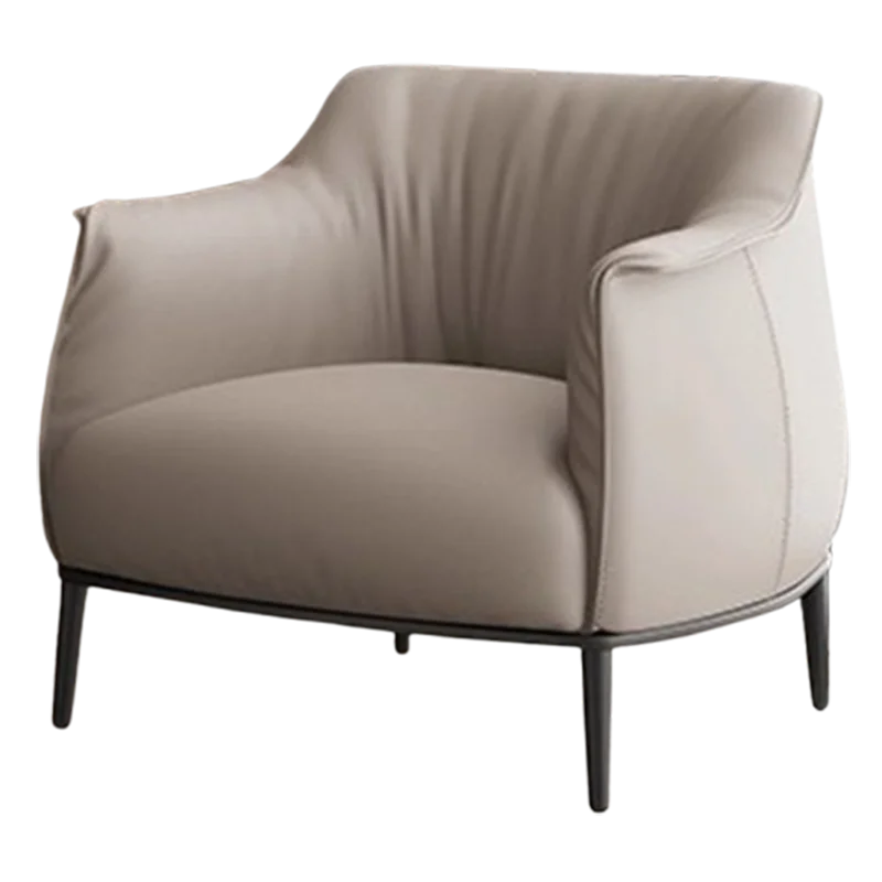 كراسي غرفة معيشة بسيطة وفريدة من نوعها باللون الأزرق، كراسي بذراعين واحدة حديثة بتصميم كسول كبير الحجم، أثاث صالة Fauteuil De Salon #6