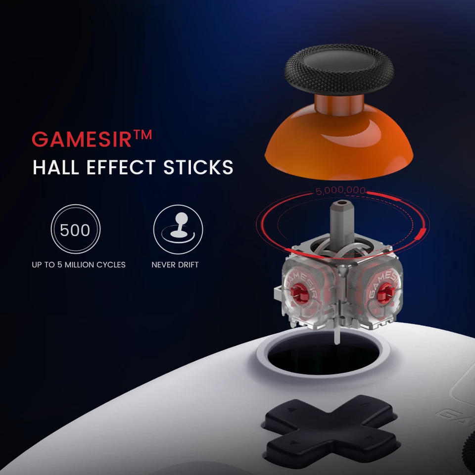 Gamesir Gamepads PC Switch 2 Controlador Nova Lite Control Palanca de Efecto Hall para Nintendo Switch Steam Android iOS Teléfono 3