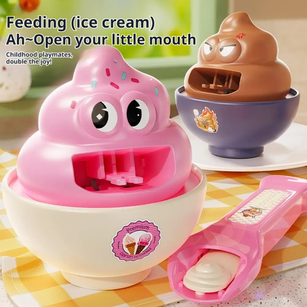Fun Feeding Pretend Play Toy High-Quality Abs Plastic Interactive Voice Activation Hand-Eye Coordination Fall-Resistant