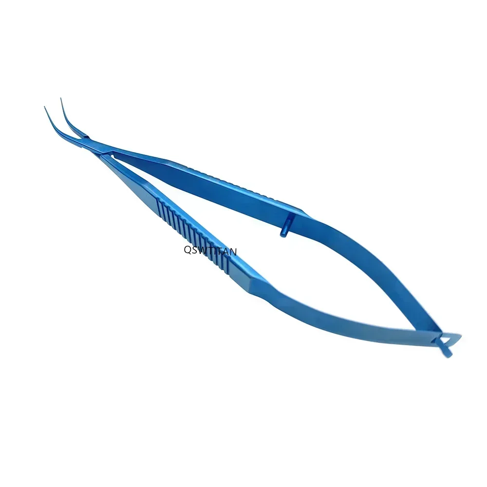 Strumento chirurgico oftalmico: pinza per lenti stile Clayman Kratz in titanio