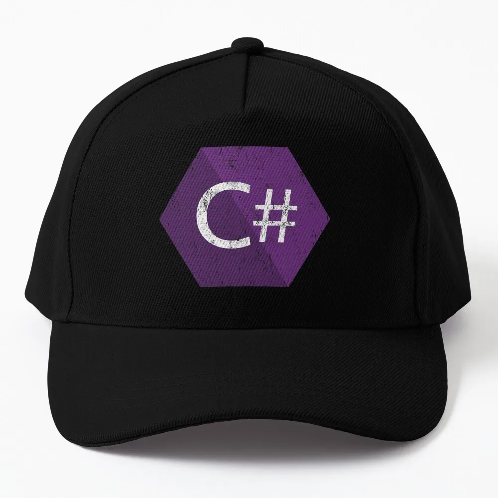 Vintage C# C Sharp Programmer Baseball Cap Trucker Hats Streetwear Woman Hat Men's