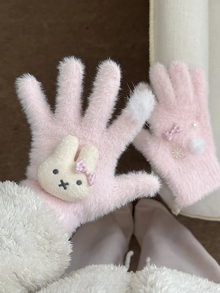 luvas-de-inverno-quentes-e-fofas-rosa-com-coracao-para-meninas-luvas-de-dedo-de-coelho-para-tela-sensivel-ao-toque
