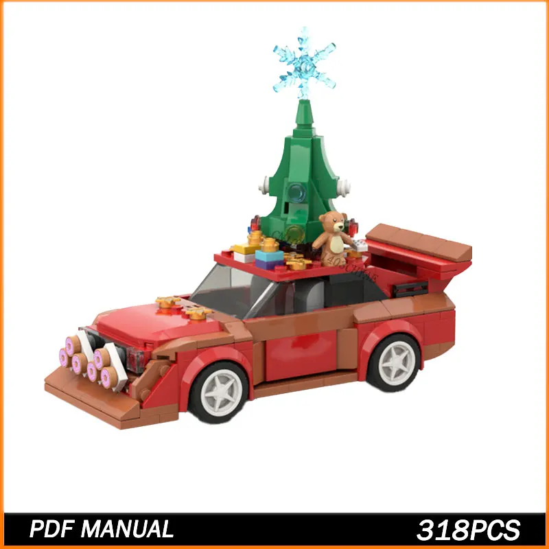 

Speed Racing Car Model MOC Building Bricks Christmas Sport Quattro S1 Modular Technology Children Holiday Gift Assemble Toy Suit