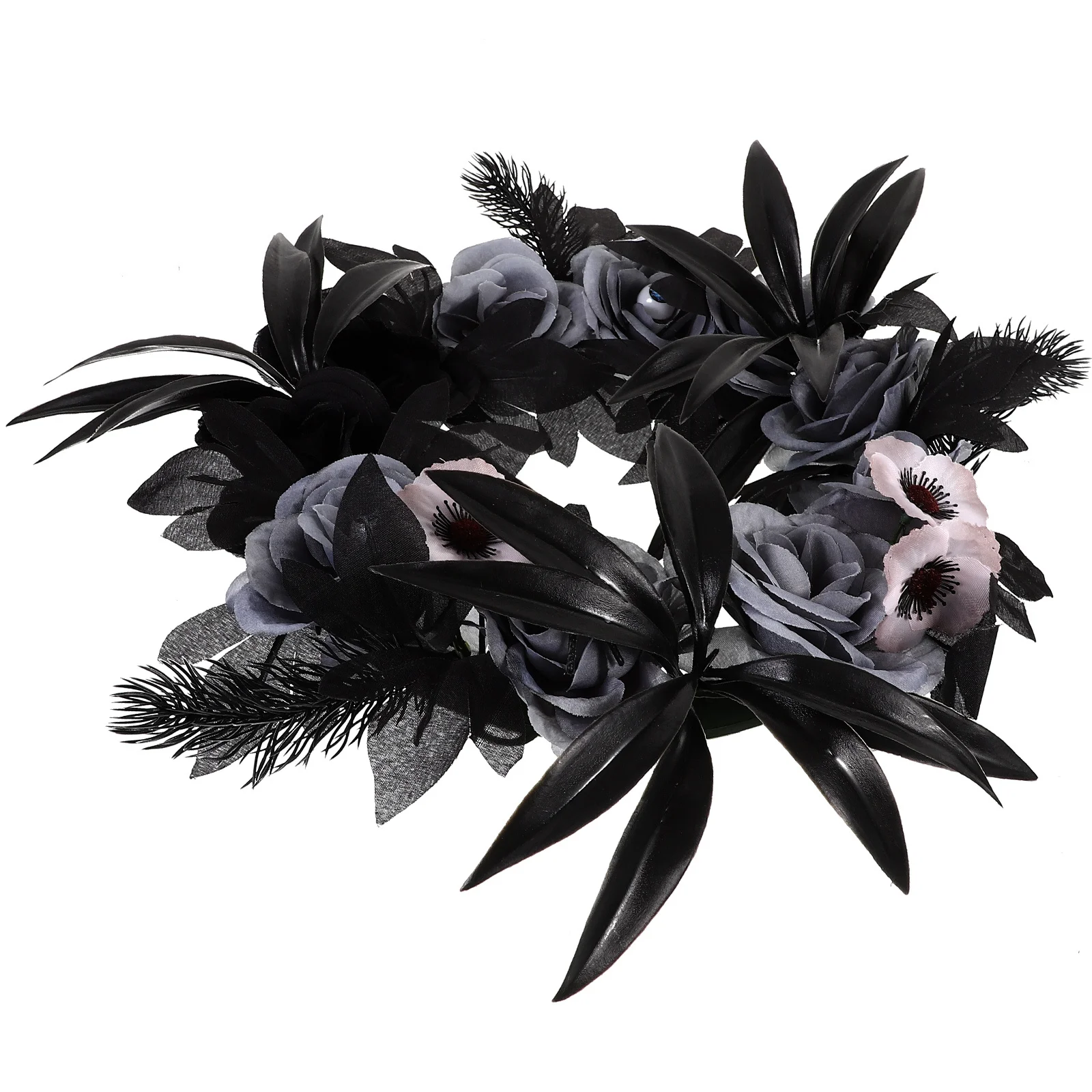 

Halloween Flower Spider Eyeball Wreath Decorations Fake Gothic Plastic Door Wreaths Outdoor Ornaments