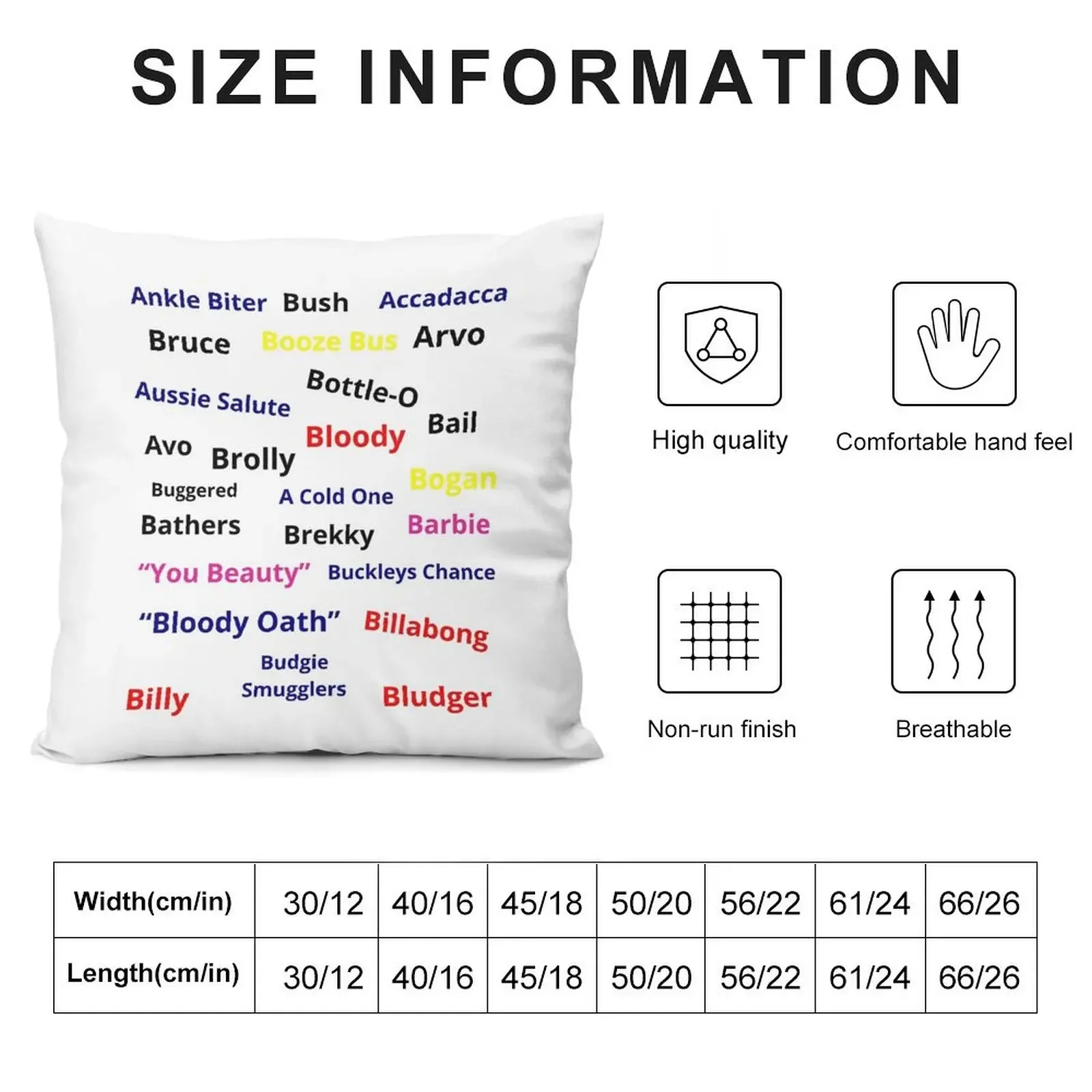 25 Australian Slang Words & Phrases-Aussie special-Best gift for a proud aussie Throw Pillow Pillows Aesthetic pillow