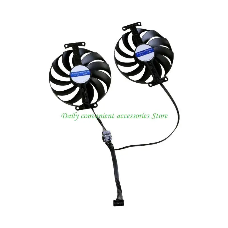 

97QB 1PAIR 95 -мм видеокарта Охлаждение охлаждения VGA FAN CF1010U12D 7PIN 12V FAN FAN для ROG