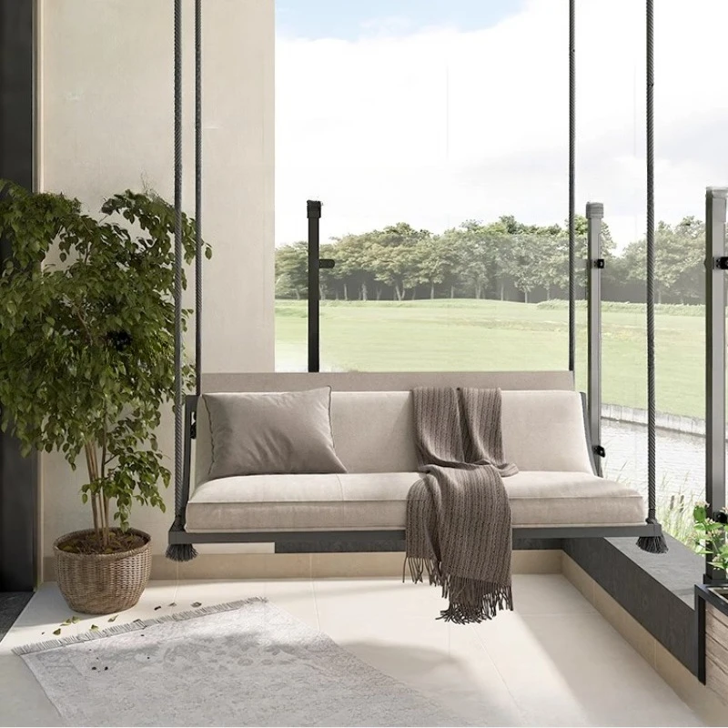 

Hanging chair swing indoor balcony household hanging basket weaving chair swing single double hanging orchid living room swing