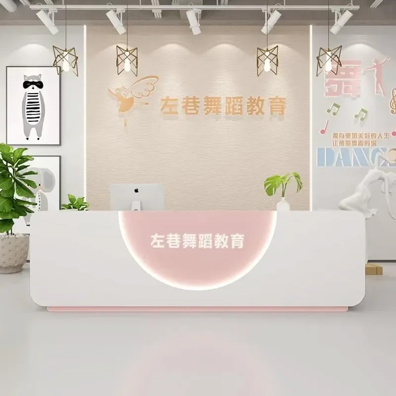 Children Dance Art Training Reception Desk Kindergarten Early Education Care Center Front Desk Bar Table Checkout Counter
