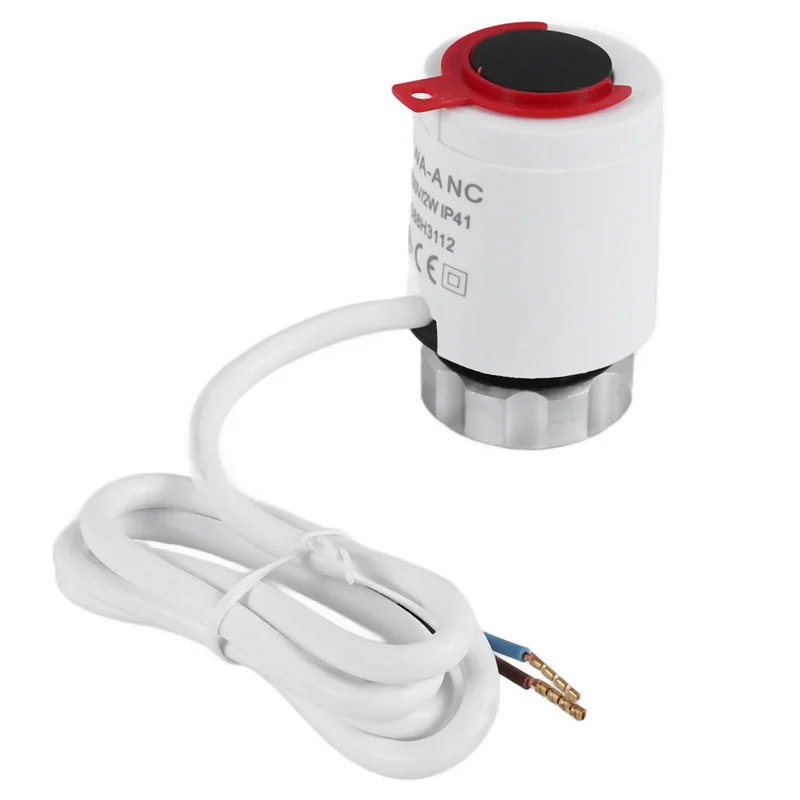 【Flash Sale】230V Normally Closed NC M30x1.5Mm Electric Thermal Actuator For Underfloor Heating TRV Thermostatic Radiator Valve