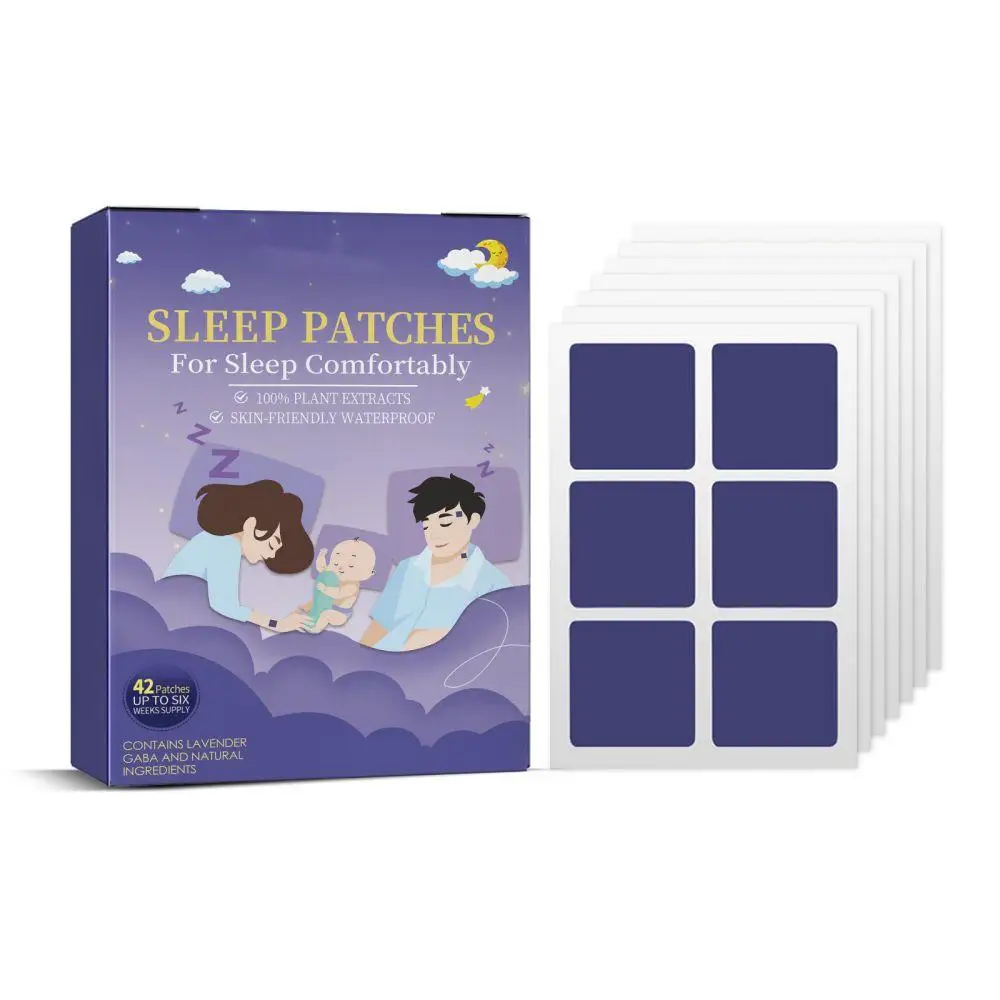 42pcs Sleep Patch Relieve Body Stress Late Night Fatigue Peace Of Mind Sleep Relaxation Portable Sleep Aid Patch