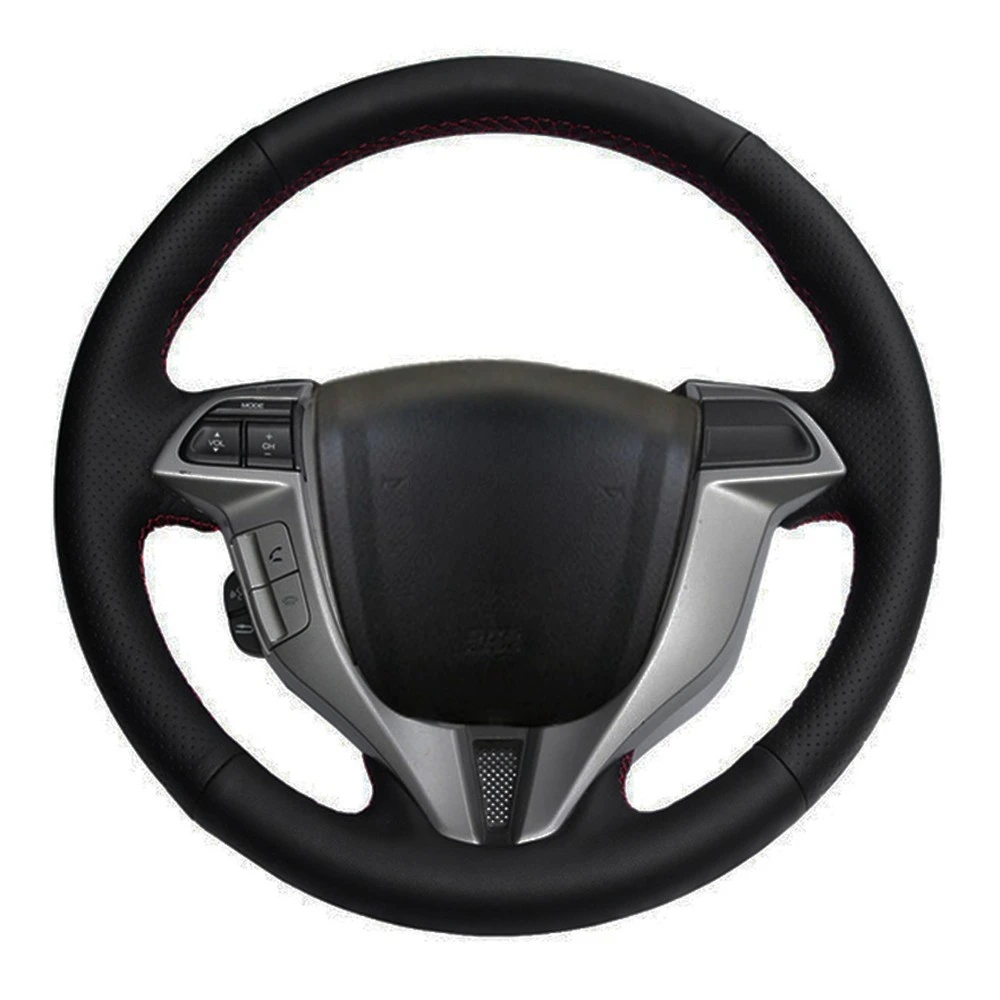 Car Steering Wheel Cover DIY Black Artificial Leather For Honda Accord 8 Coupe Accord Crosstour 2008-2012 Odyssey 2010-2014