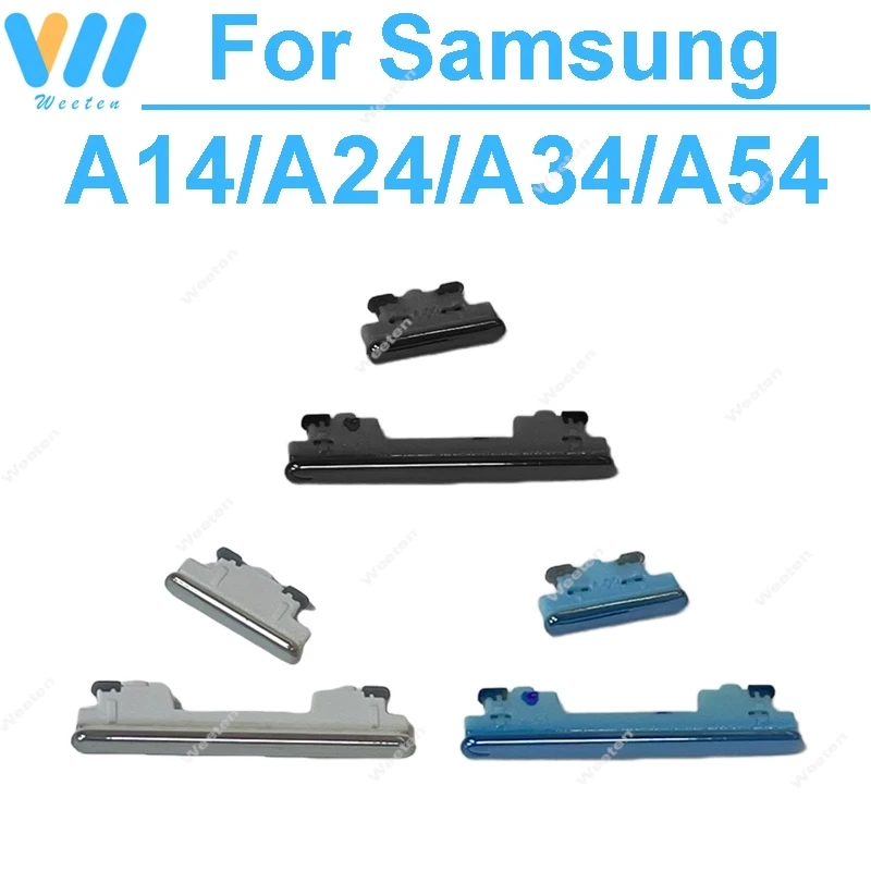 Side Power Volume Buttons For Samsung Galaxy A14 A145F A146B A24 A245F A34 A54 A346E Power On Off Volume Up Down Buttons Keys