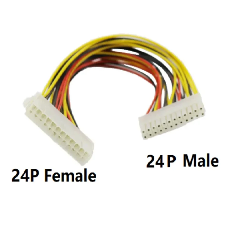 ATX 24 pin male to 24 pin female power supply cable 24PIN extension cable cord for desktop computer motherboard Adapter ATX line