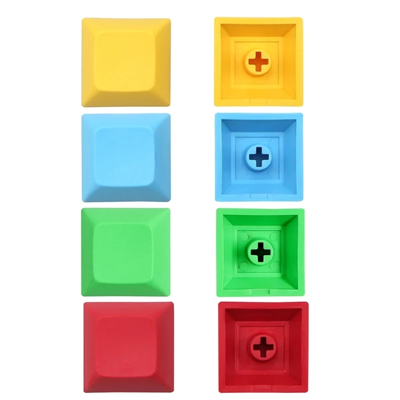 DSA Keycap Suplemento de personalidade em branco 1U Keycaps 20 peças múltiplas cores para teclado mecânico Keybord DIY