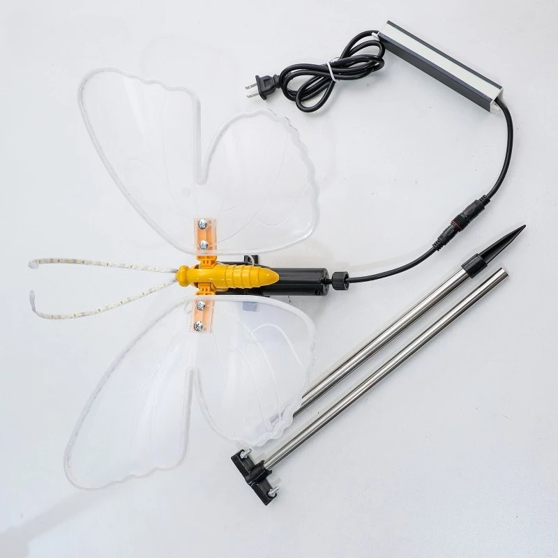 1PC 12V LED Buitenverlichting Dynamische Statische Vlinderlampjes voor Festival Huisdecoratie Feest Bruiloft DIY Decoraties - afbeelding 2