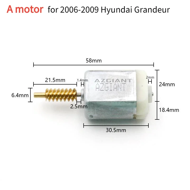 Car Parts Power for Hyundai Grandeur Door Lock Motor Drive Passenger Side