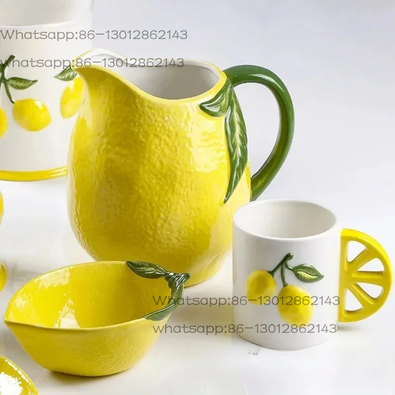 relief-lemon-cold-water-kettle-ceramic-large-capacity-water-kettle-juice-water-kettle-hand-painted-waters-storage-kettles