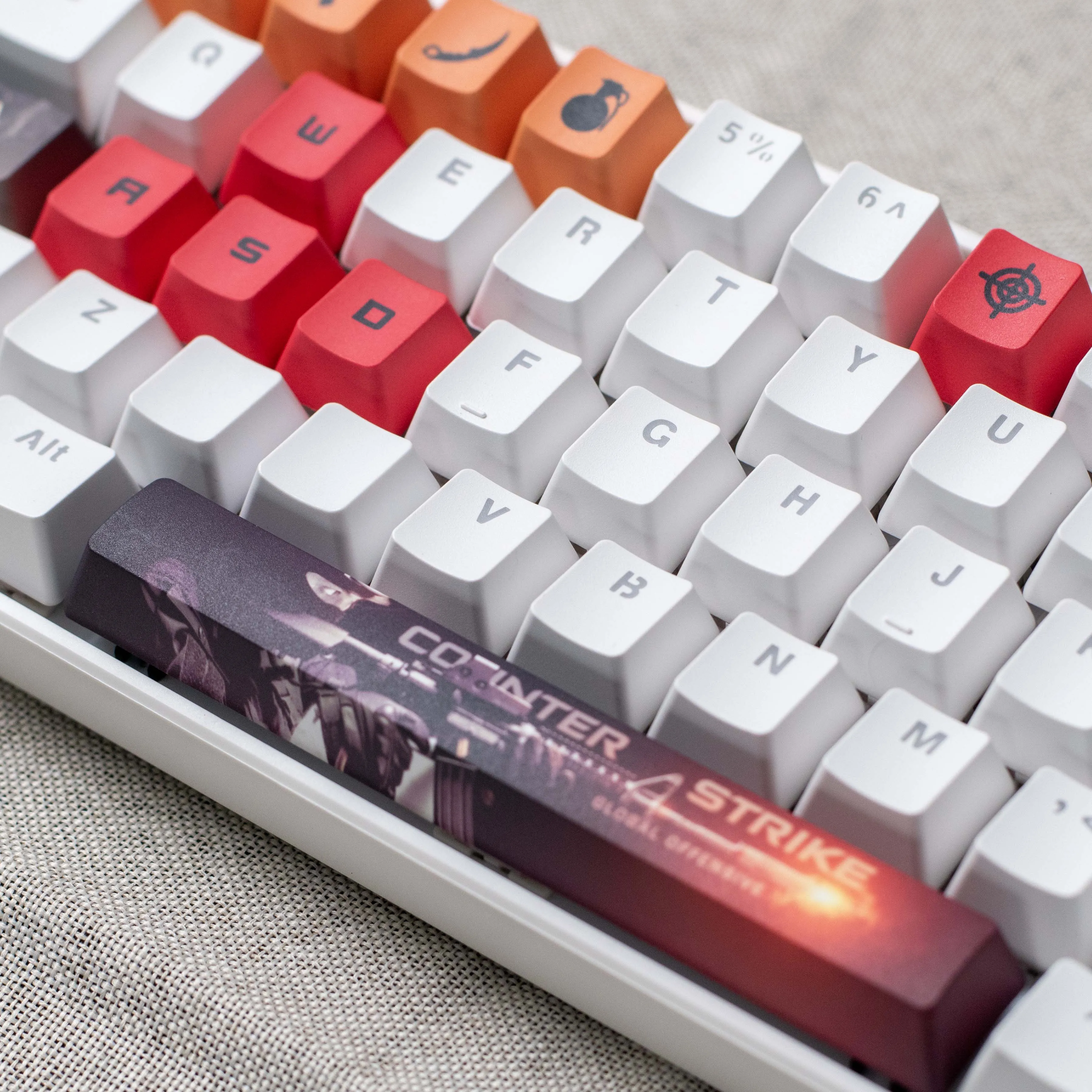 CS2 KEYCAPS CSGO 14KEYCAPS OEM Profil GAME Keycaps pour clavier mécanique