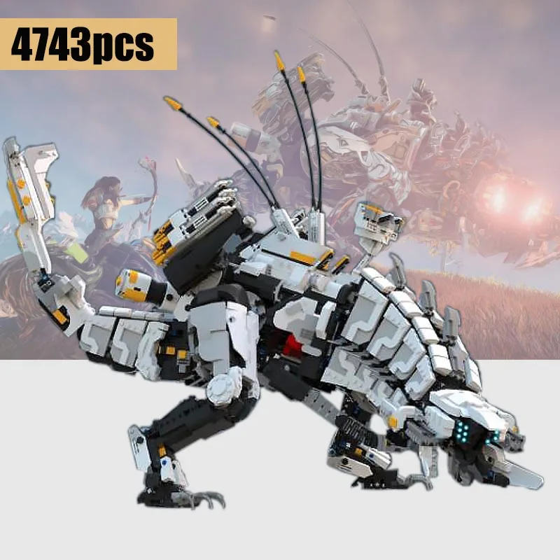 

2020 NEW MOC-15474 Super Horizon Dawn Thunder Tooth Mechanical Monster movie Series Building Blocks toys for children gifts