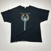 Y2K Halo 3 Installation 00 Graphic T-Shirt Black Video Games Xbox 360 Sz XL