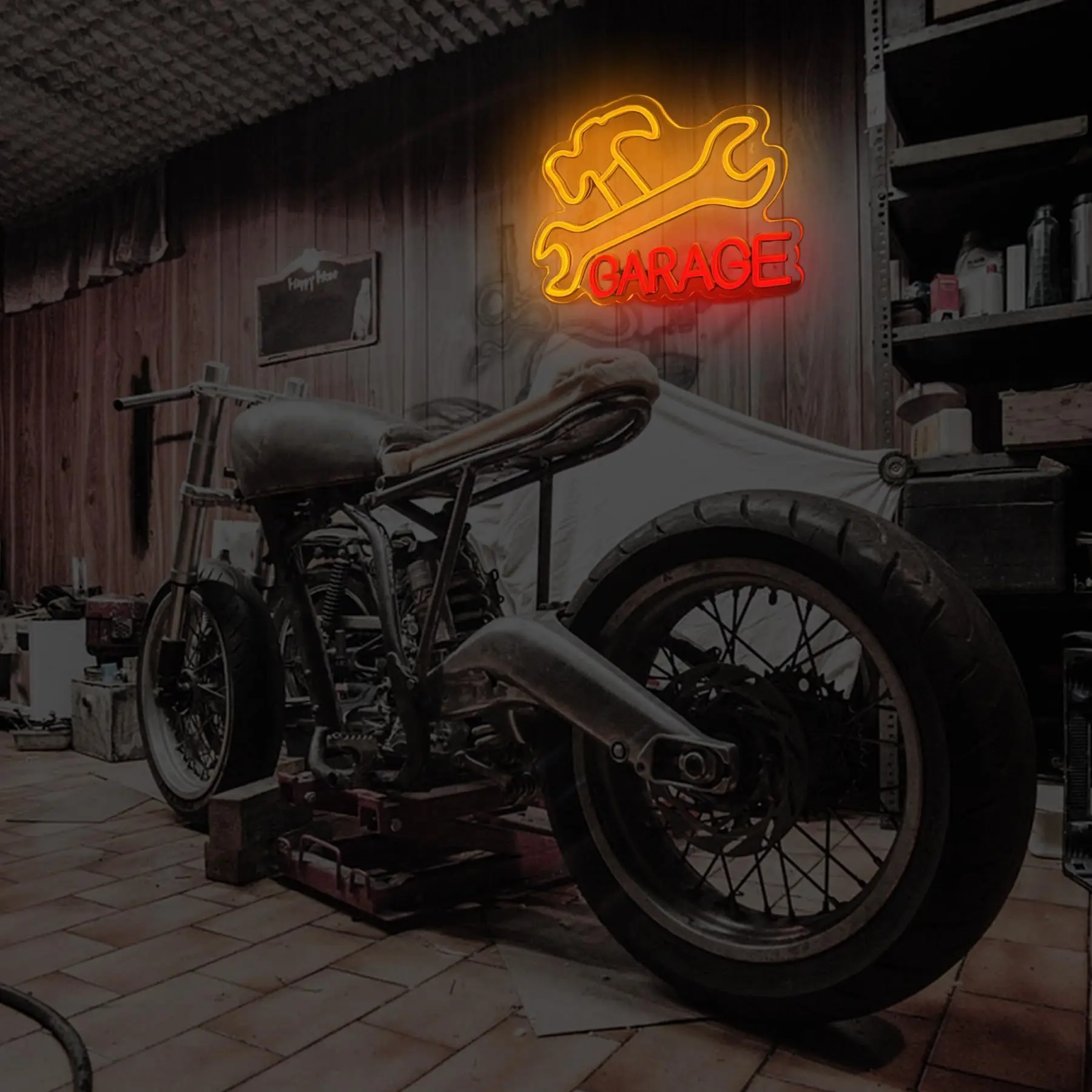 GARAGE LED neon, USB powered dimmable LED neon, suitable for garage, workshop wall decoration