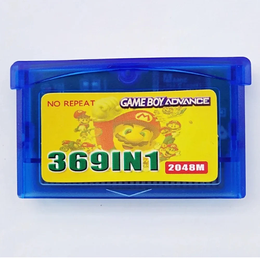 Super 369 in 1 GBA Game Cartridge 32 Bit Video Game Console Card for GBA/GBA SP/NDS