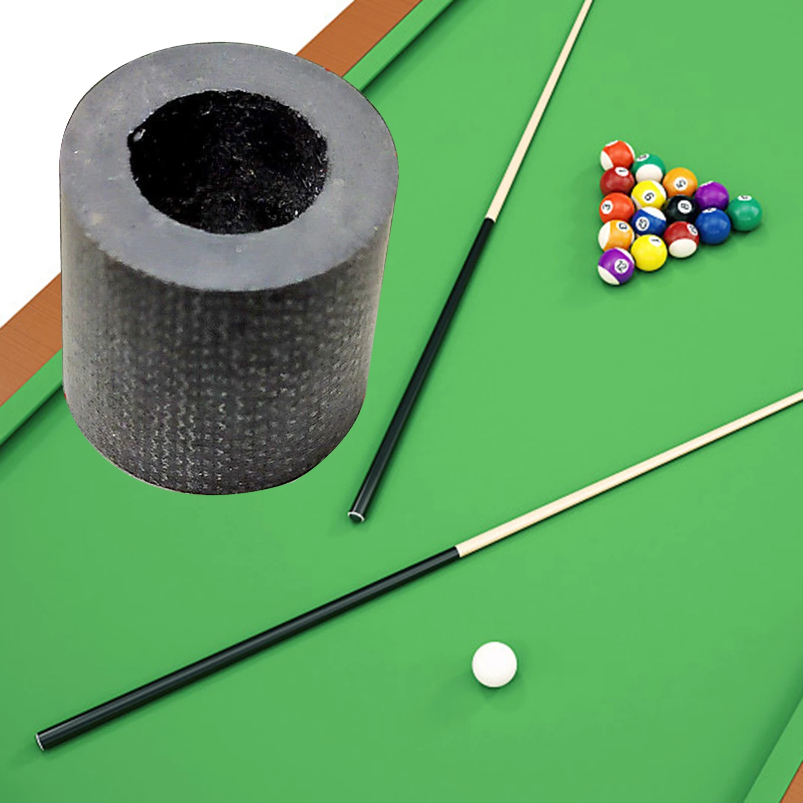 1PC 13Mmx13mm Billiard  Ferrule Carbon Fiber  Ferrule Lightweight Durable Tube for Pool  Billiard  Repair Parts