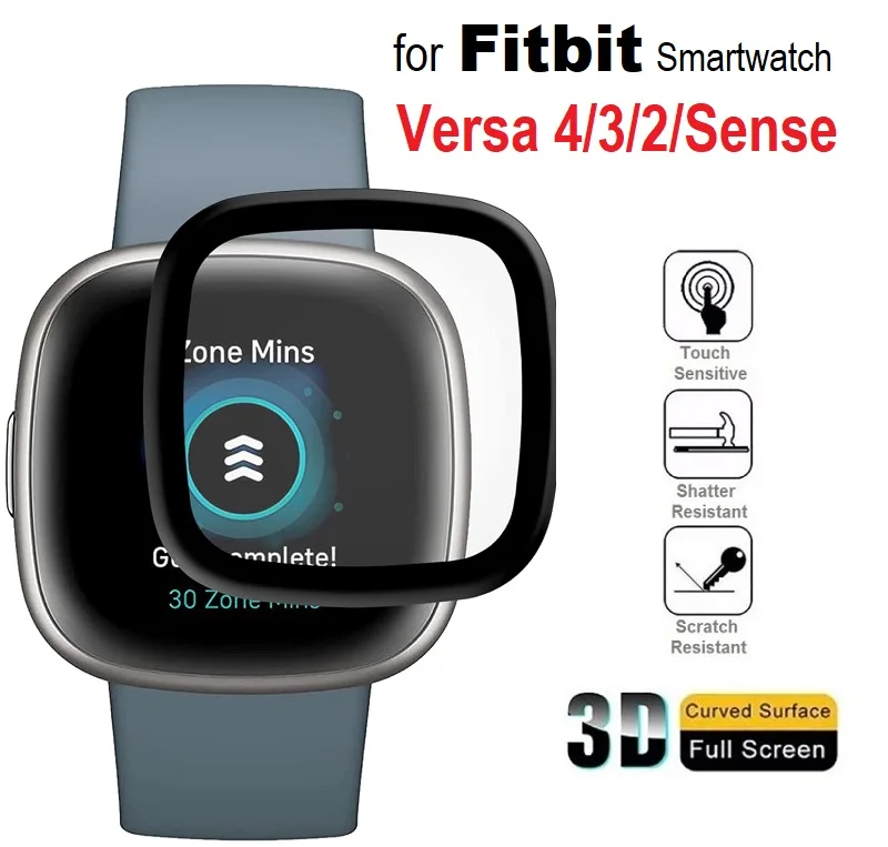

Мягкая защитная пленка 3D для смарт-часов FITBIT Versa 4 / Sense 2 / Versa 3/Sense, 100 шт.
