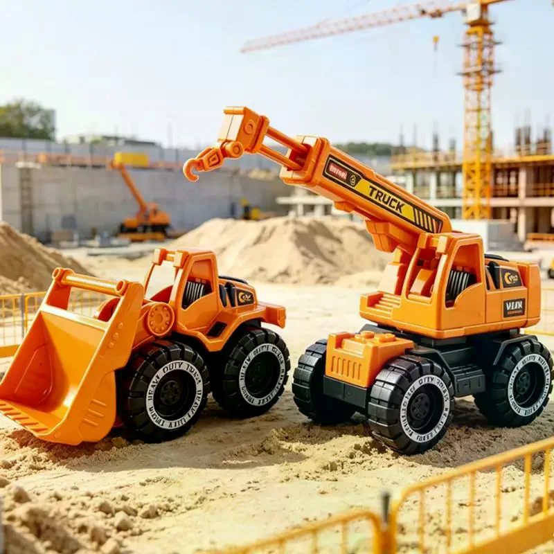 Inertial Driving Construction Truck Toy Beach Digger Bulldozer Tipper Early Education Construction Vehicles Toys Kids Toys