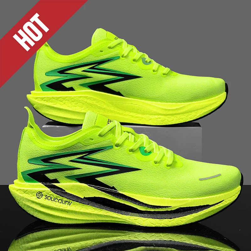 

Новые кроссовки для бега с карбоновой пластиной, для марафона, мужские и женские, дышащие, легкие, удобные, нескользящие, повседневные.