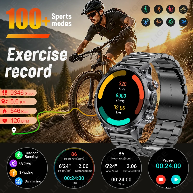 Jam Tangan Pintar Pria untuk A - Smartwatch Running Watches For Men ulasan dan harga