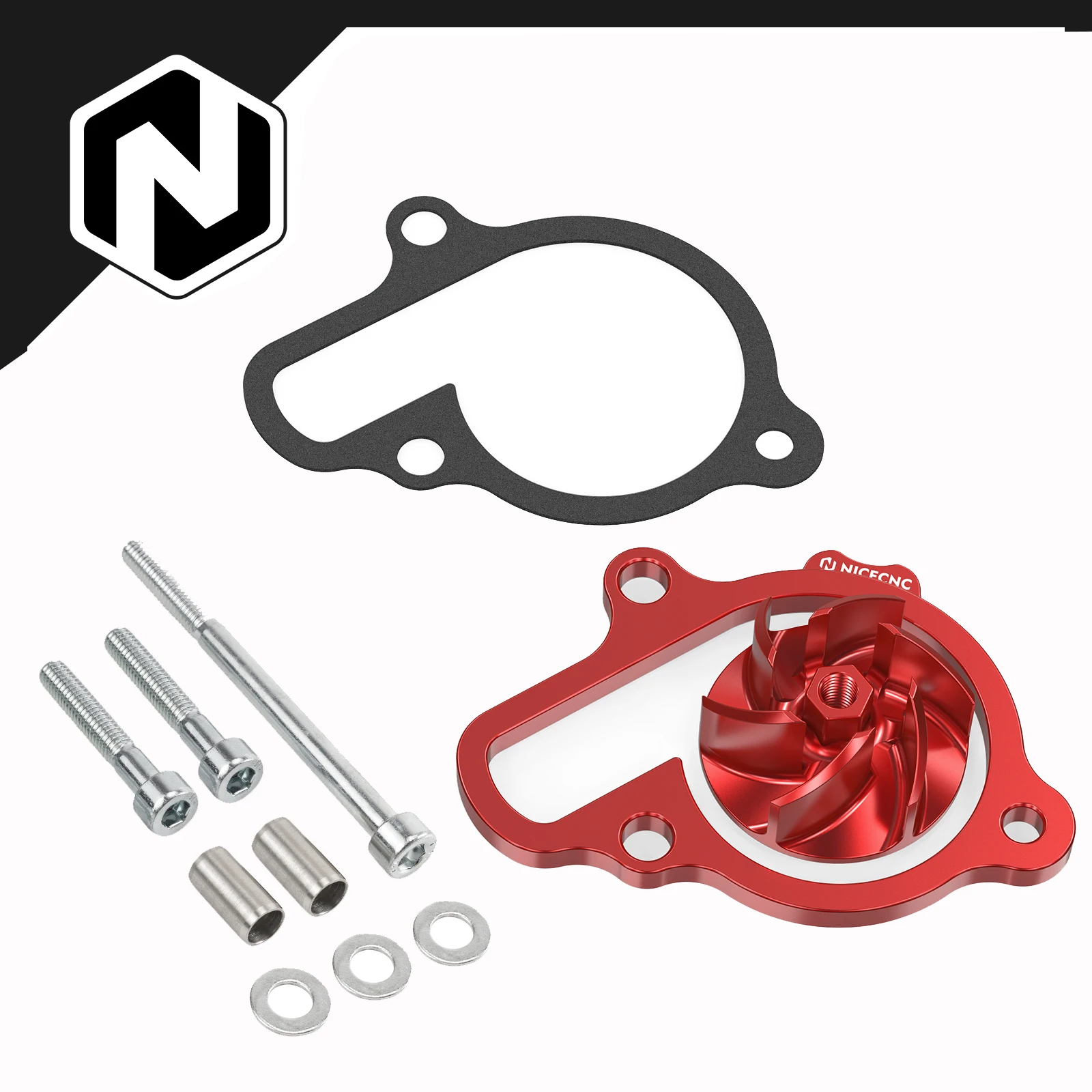 

NICECNC For Honda CRF 450R 2021-2025 Oversized Water Pump Impeller Cooler Spacer Kit CRF 450 R RX RWE CRF450R CRF450RX 21-25