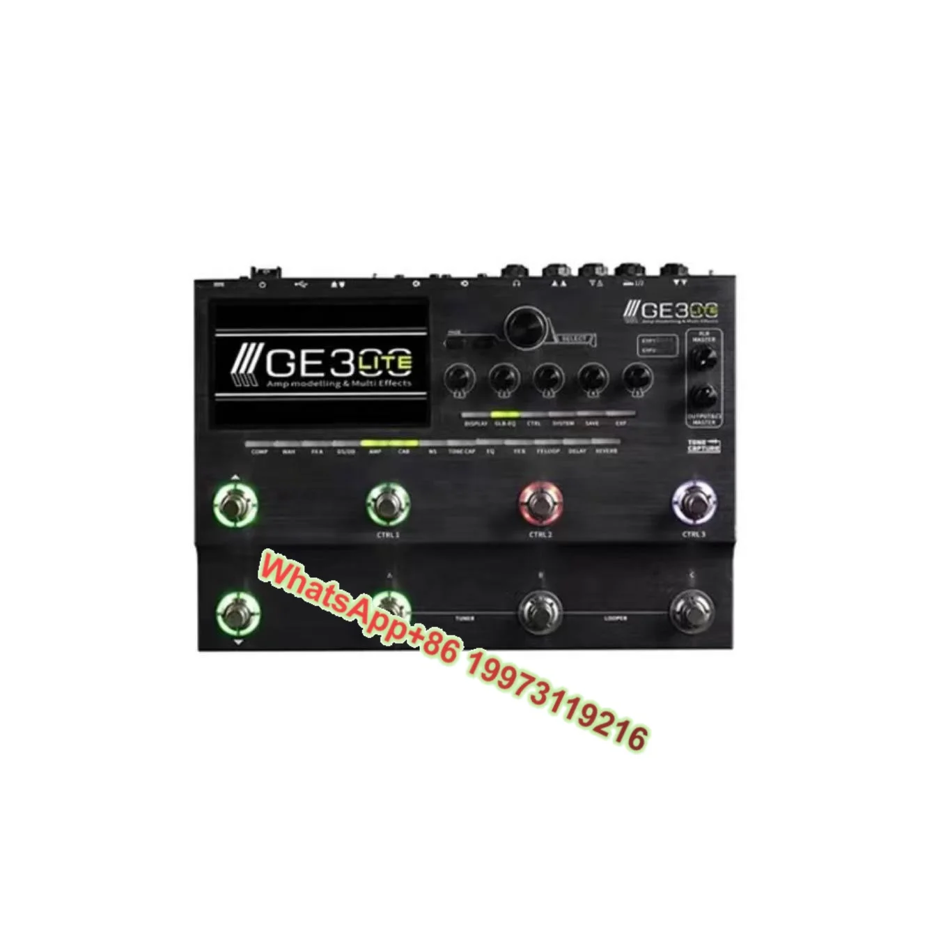 

Mooer GE300 Lite/GE300Lite Amp Modeling Multi-effects Pedals Guitar Processor Electric Guitar Effects Pedal Multi Effect for Pro