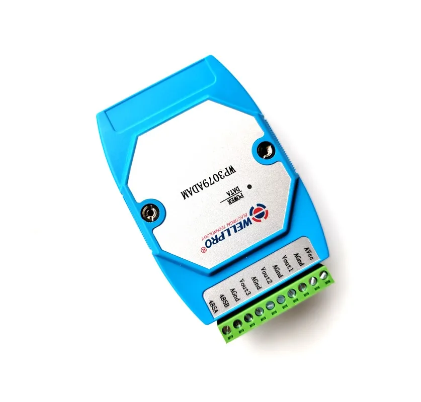 0-10V Analog Module/3 Channel Voltage Output RS485 MODBUS RTU Communication Protocol -WP3079ADAM