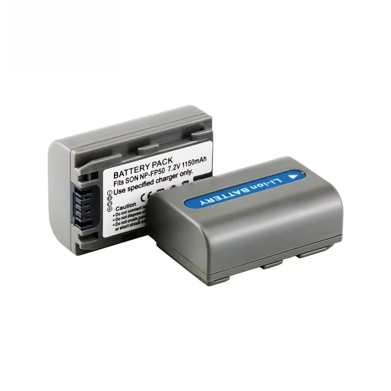 For Sony NP-FP50 Replacement Li-ion Camcorder Battery 7.2V 1150mAh Fit Sony DCR-HC21 HC26 HC32 Handheld Video Cameras