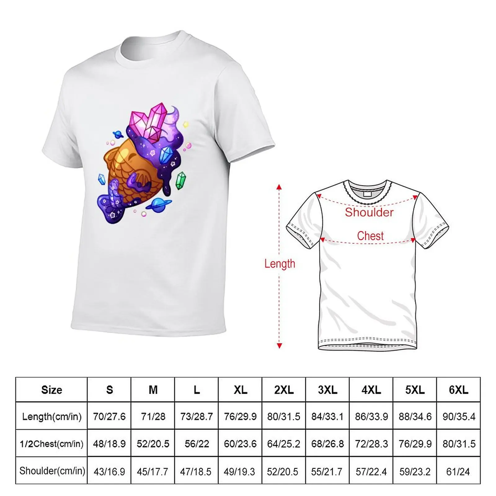 Galaxy Crystal Taiyaki T-shirt aesthetic clothes Aesthetic clothing sweat shirts, men