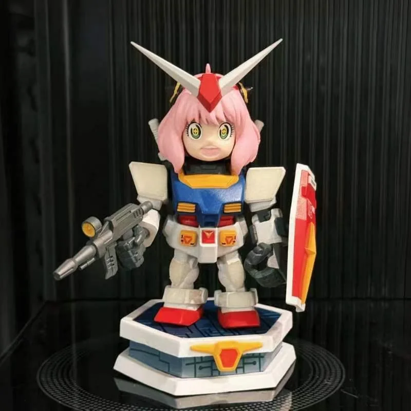 

Q Version Anya Forger Cos Cute Robot Model Toy Collectible Birthday Gift Action Figure Collectors Item Anime Themed Decoration