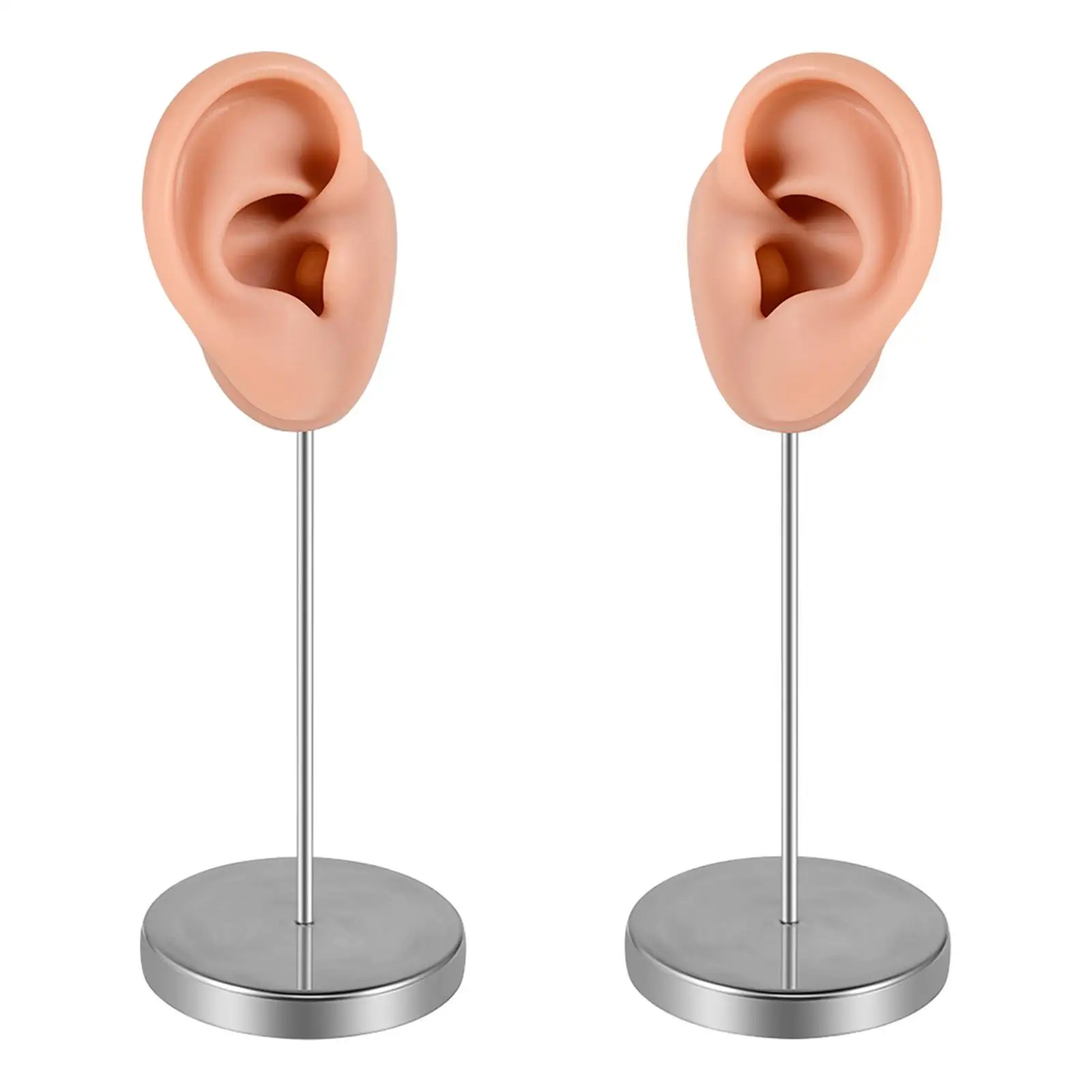 

Silicone Ear Model Prop Earring Display Stand Holder for Ear Hooks Birthday