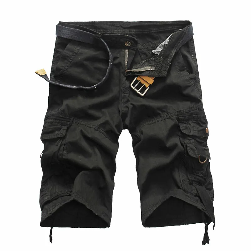 Short Cargo d'été hommes Cool Camouflage coton décontracté hommes pantalons courts marque vêtements confortable Camo hommes Cargo Shorts sans ceinture