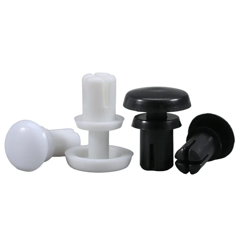 100/200 шт. R2024-R6080, черный/белый нейлоновый пластик, R-тип, расширительная заклепка, гайка, пряжка, зажим, заклепка для печатной платы, застежка