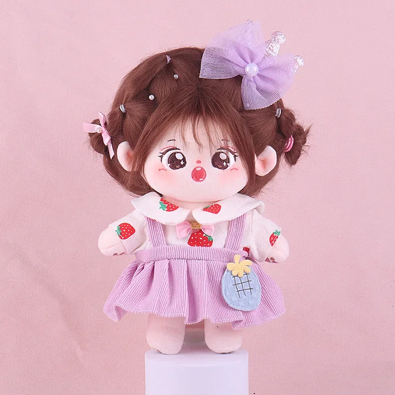 Lovely Lolita 20cm Cotton Doll Clothes Princess Dress Girl Dolls Clothes Doll Accessories Plush Doll Clothes Kids Girls Toy Gift