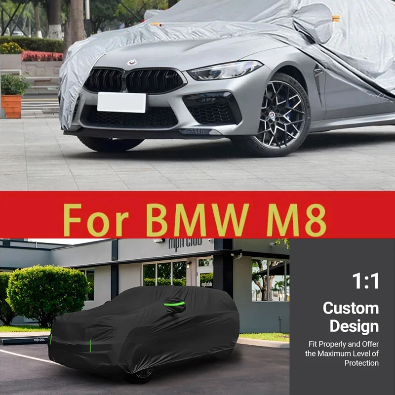 

For BMW M8 Outdoor Protection Full Car Covers Snow Cover Sunshade Waterproof Dustproof Exterior Car accessories