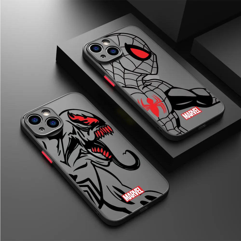 Marvel superhero cartoon Case for Apple iPhone XR XS X 13 15 Pro Max 11 14 15 Plus SE 7 6S Plus 8 12 Mini 14 15 Cover Print Soft