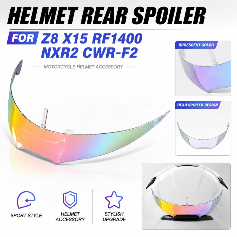 Helmet Rear Spoiler Wing Replacement Accessory For Z8 X15 RF1400 NXR2 CWR-F2 Sport Style Decoration