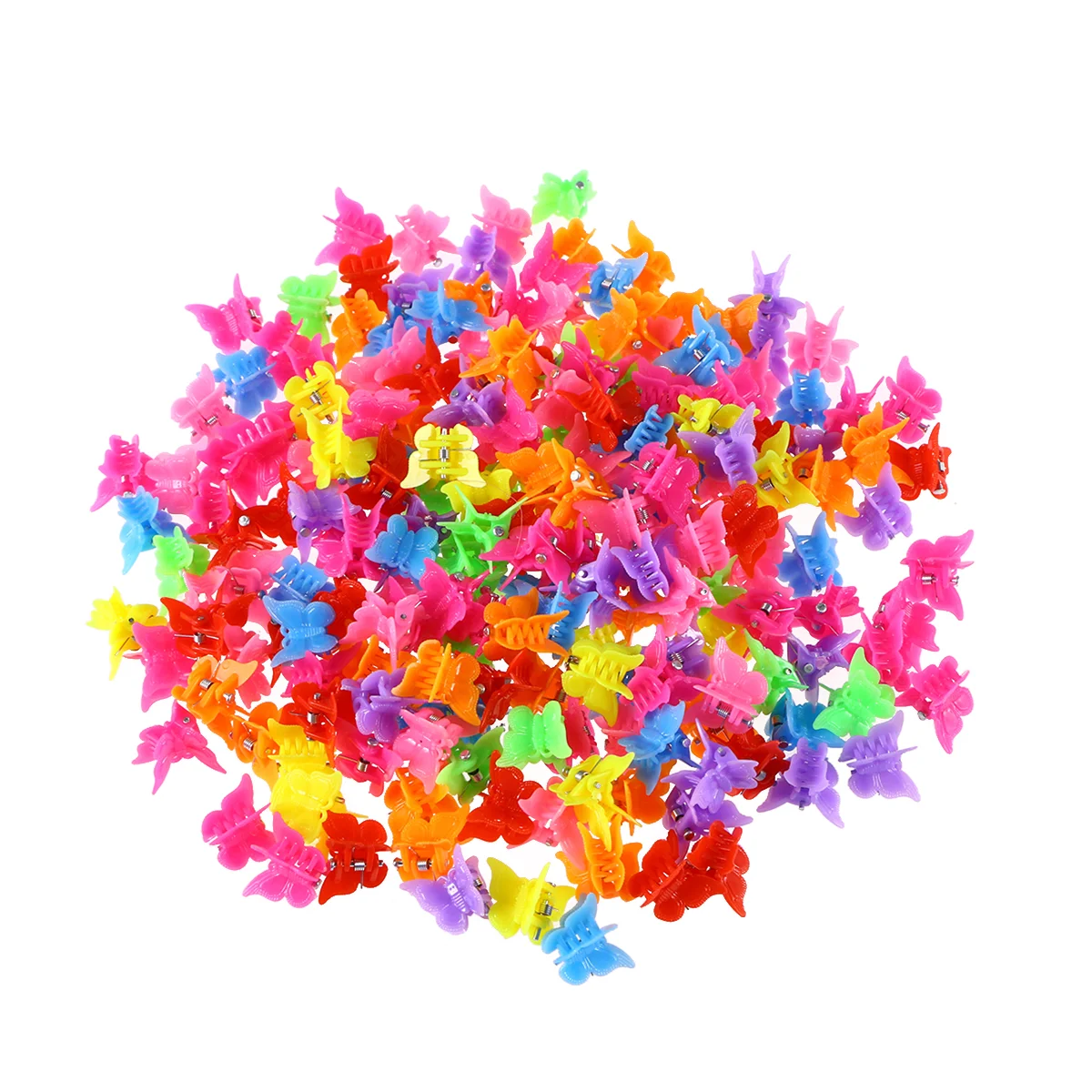 

100 Pcs Hair Clips Claw Barrettes Mixed Color Mini Jaw Clip Hairpin Hair Accessories for Women and Girls (Random Color)