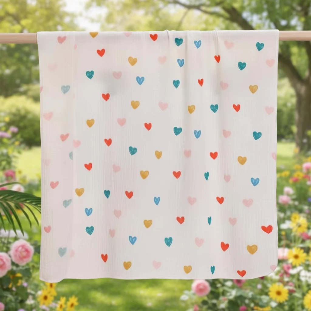 

Качественное детское одеяло с мультяшным принтом, мягкое хлопковое пеленание, двухслойное пеленальное одеяло, банное полотенце для новорожденных