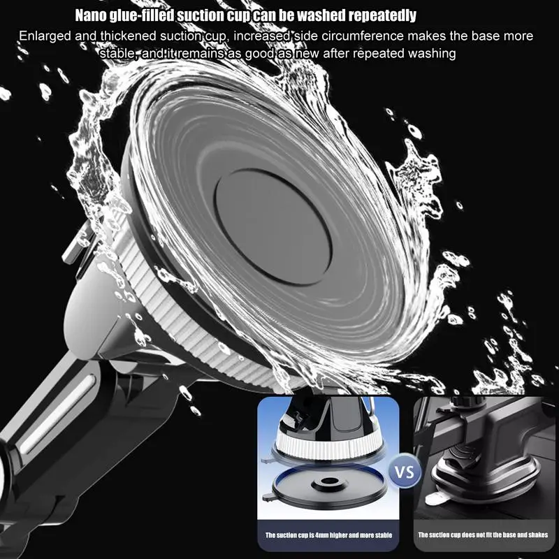 Car Suction Cup Phone Mount Adjustable Auto Navigation Stand Strong Suction Cup Phone Holding Tool For Instrument Panel